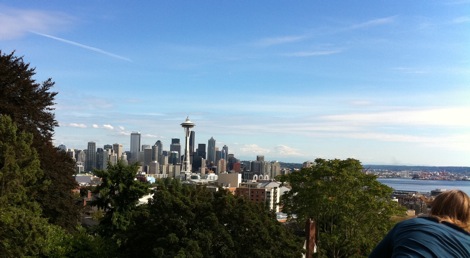Seattle skyline using iPhone with HDR