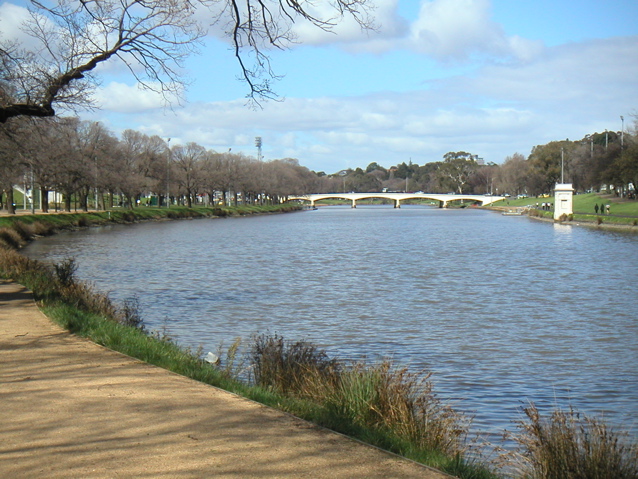 On our last day in Melbourne we walked down the Yarra river, which runs right through Melbourne.  The river was lovely and there were joggers everywhere.