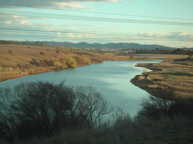 After our day hiking around the Albury area, we took the train to Sydney - about an 8 hour trip.  Australia is so much bigger than you realize.  Despite the warnings by locals that the train ride would be boring as all hell, it wasn't.  The scenery was quite pretty and it was generally a relaxing trip.  I think Sara slept about half the time. :)  Yay for jet lag.