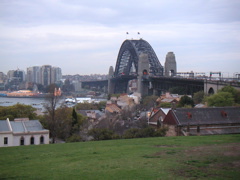 Later in the day we explored downtown Sydney some more, including an old observatory (now museum) at the top of a hill, where I took this picture of the main bridge across Sydney harbour.  The next morning we got the shuttle to the airport and flew back to New Zealand!  I dropped my luggage off at my flat and headed straight to choir rehearsal... and thus ended my adventures in Australia.