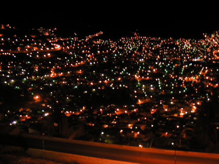 Our first view of La Paz!