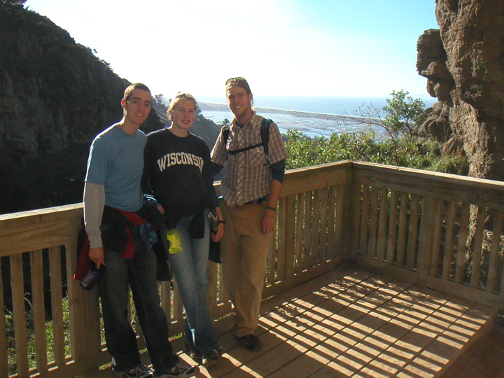 Me, Tenley, and Karl just outside the cave.
