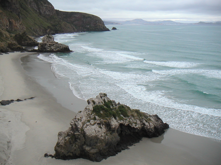 Looking the other direction up the coast of New Zealand