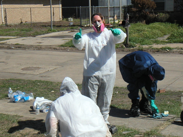 ... respirators to filter the air we breathed ...