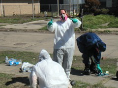 ... respirators to filter the air we breathed ...