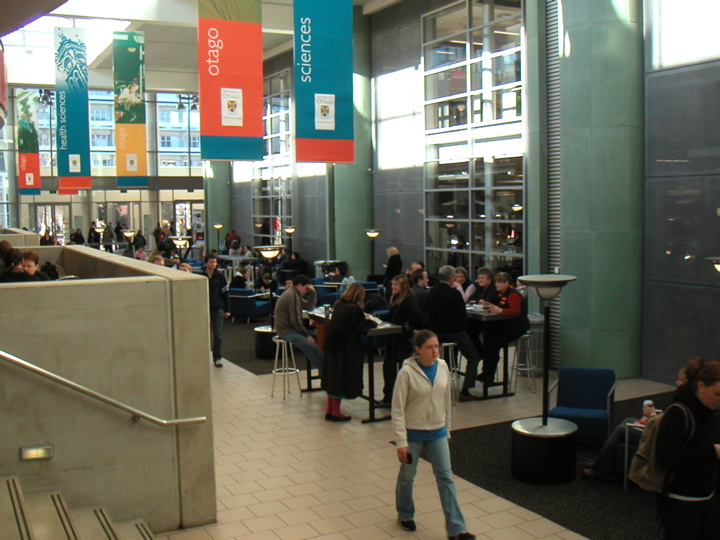Inside the "Information Services Building", aka the new library complex, which is awesome.  This is outside the actual library.
