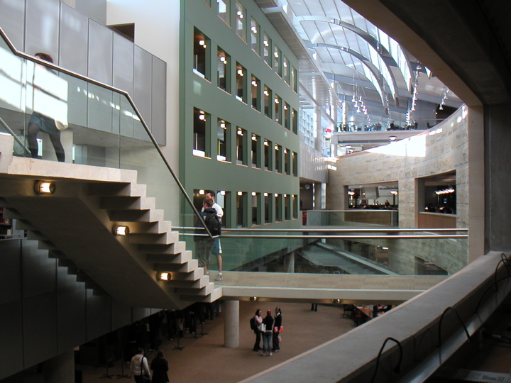 Inside the library