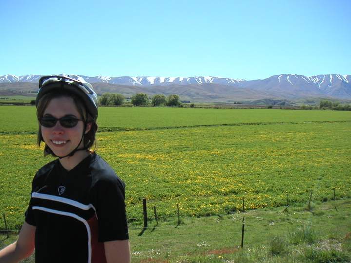 Hilary poses by some fields... of something...  Yeah, I'm sorry, there really are not too many photos from this trip...