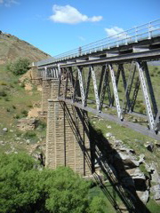 We crossed the tallest trestle on the rail trail.