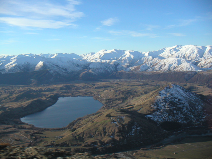 The view driving back down from The Remarkables