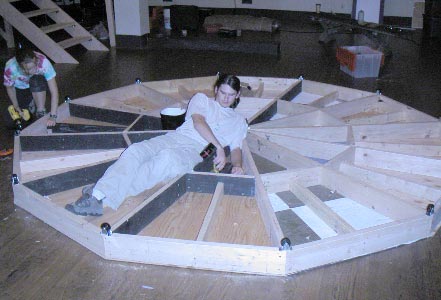 Winslow and Alice work on the twelve-side-agon.